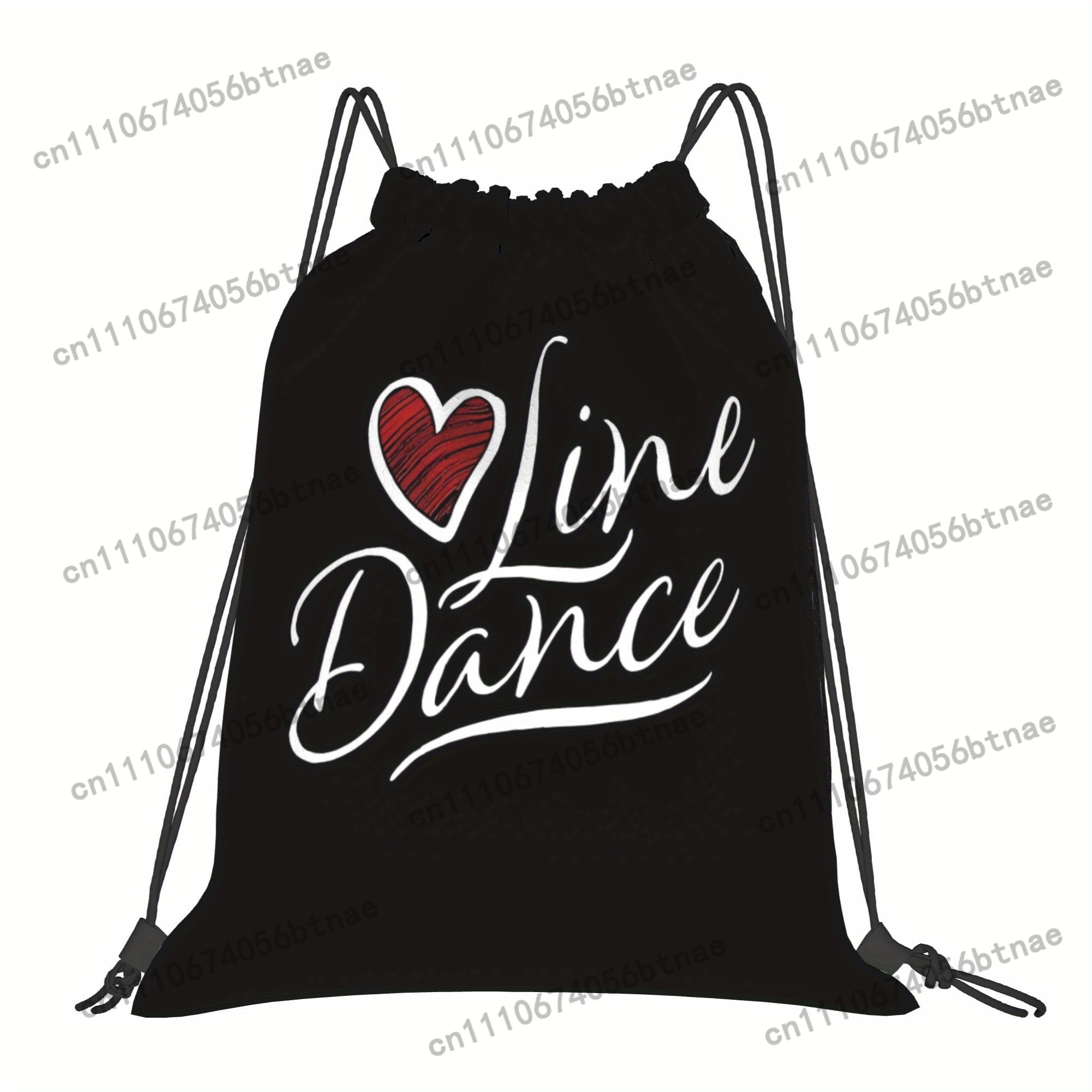 LOVE Line Dance Drawstring Bag - Drawstring Gym Bag recension och pris