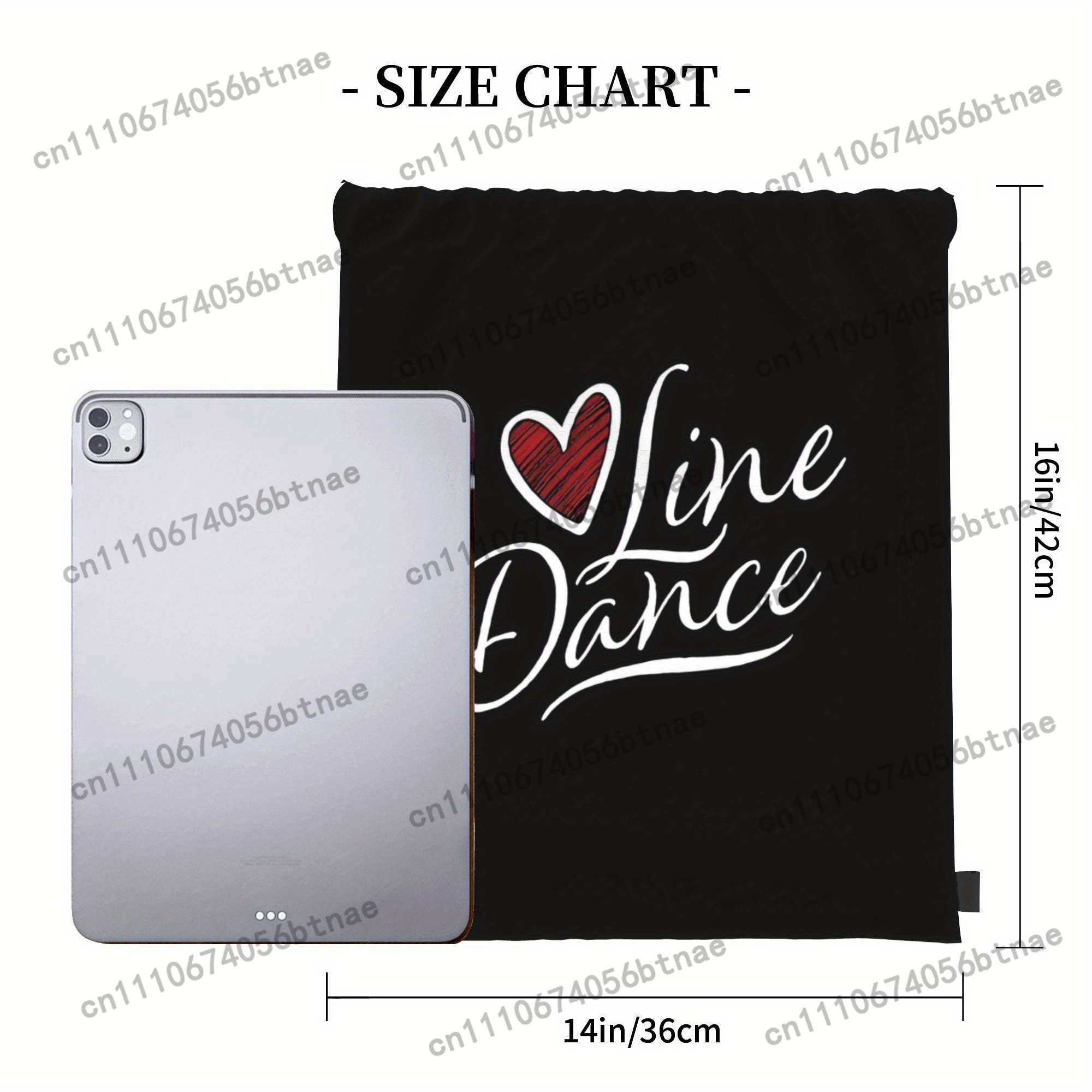 LOVE Line Dance Drawstring Bag - Drawstring Gym Bag recension och pris