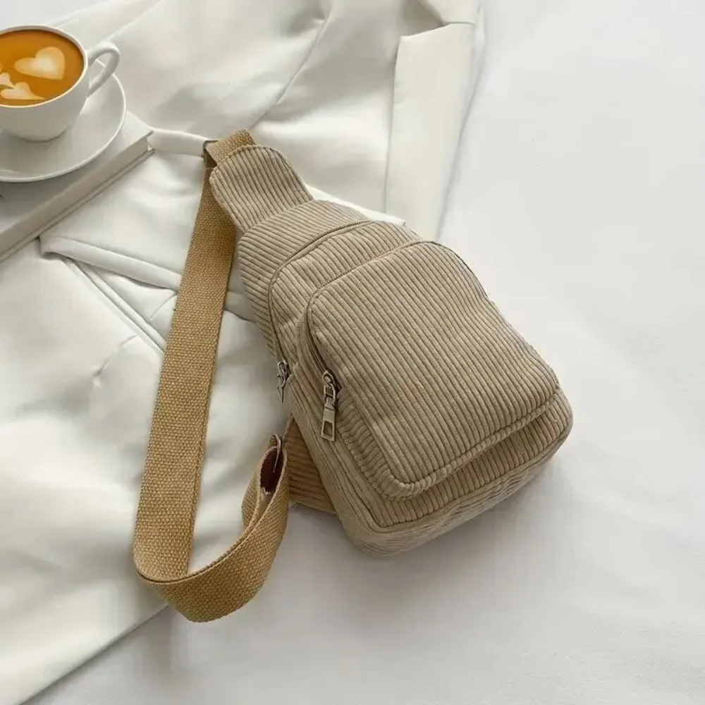 Vintage Corduroy Crossbody Bag - Mini Backpack Purse recension och pris