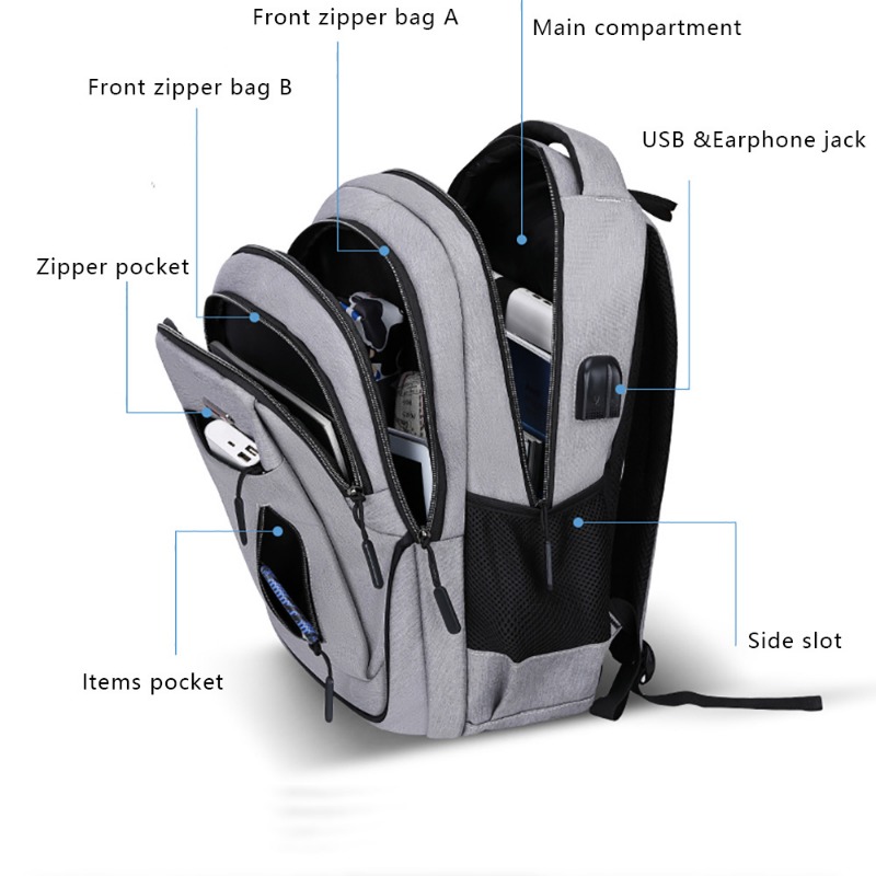 Large Capacity Backpack Men La - Laptop Backpack 15.6 recension och pris