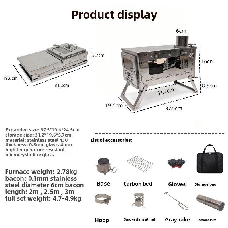 Stainless Steel Foldable Porta - Foldable Backpack Small recension och pris