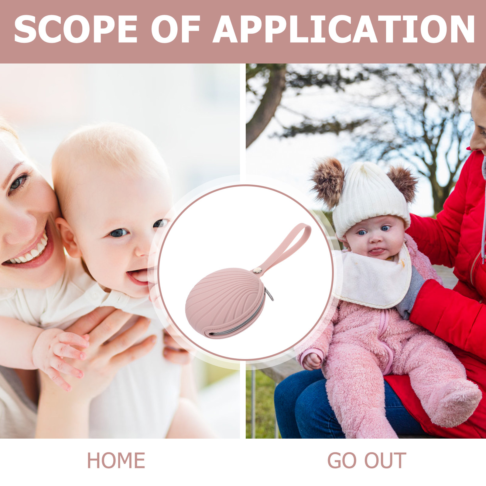 Reusable Silicone Pacifier Bag - Backpack Diaper Bag recension och pris