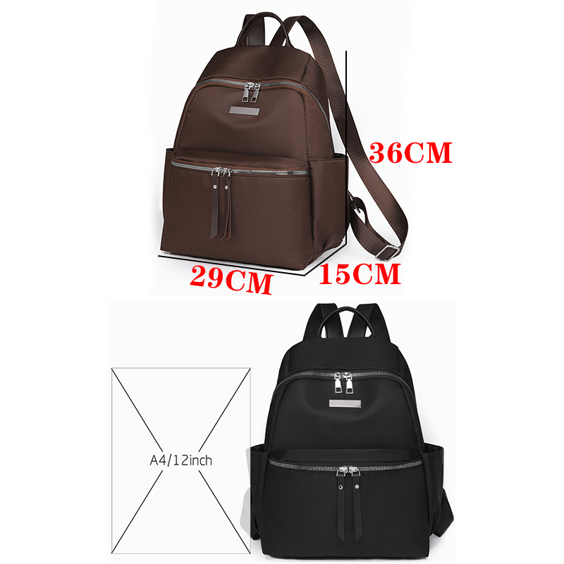 Lightweight Nylon Fabric Women - Mini Backpack Purse recension och pris